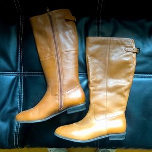 Aldo Kesha knee high boot size 6.5,  barely used tan brown leather